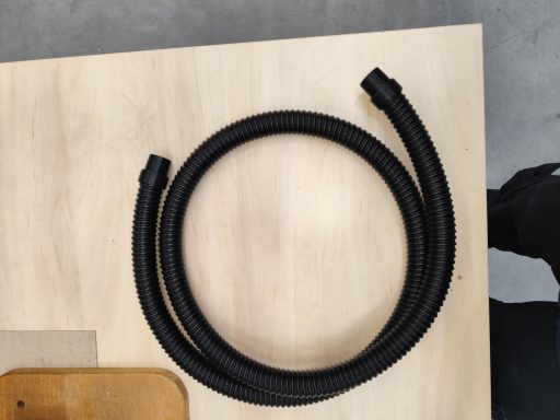 Der Kunde hat es am Schlauch montiert